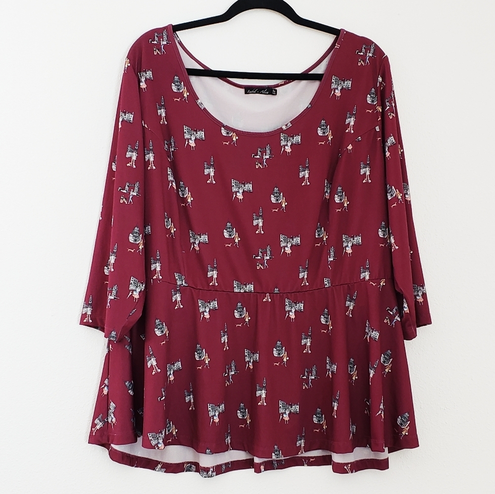 Isabel & Alice Scoop Neck Blouse size 3x